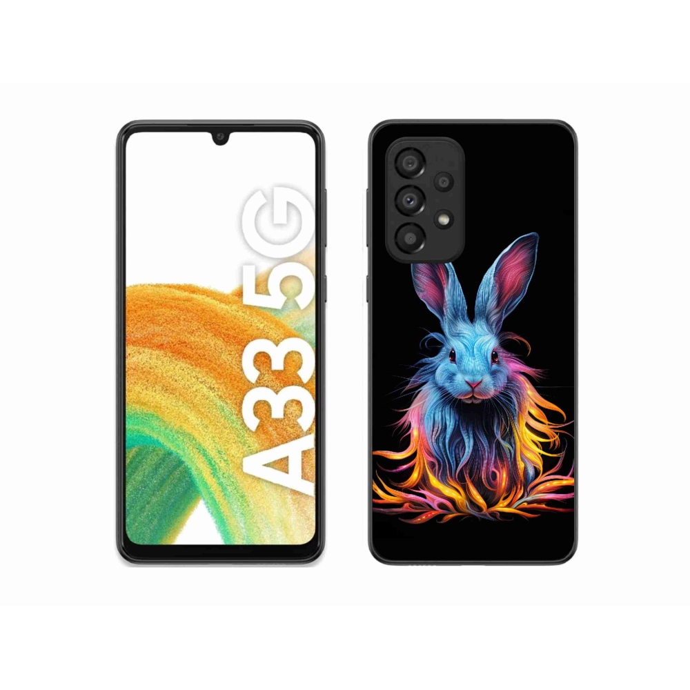 Gél borítás mmCase Samsung Galaxy A33 5G - absztrakt nyúlhoz
