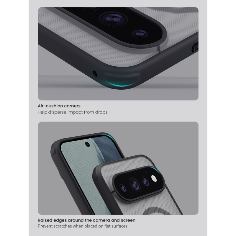 Nillkin Super Frosted PRO mágneses hátlap a Google Pixel 11 Pro XL-hez, fekete