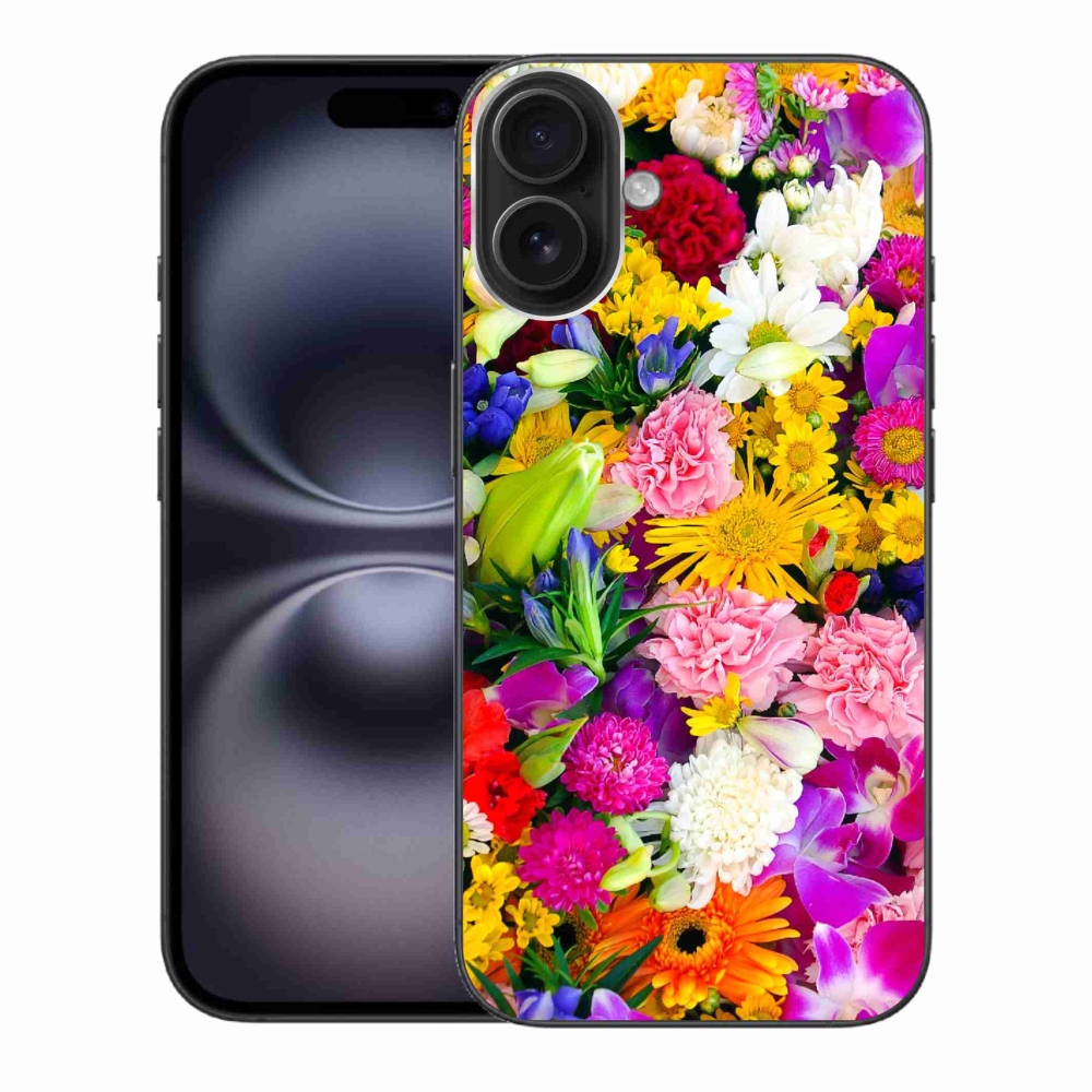Gél borítás mmCase iPhone 16 Plus készülékhez - virágok 12