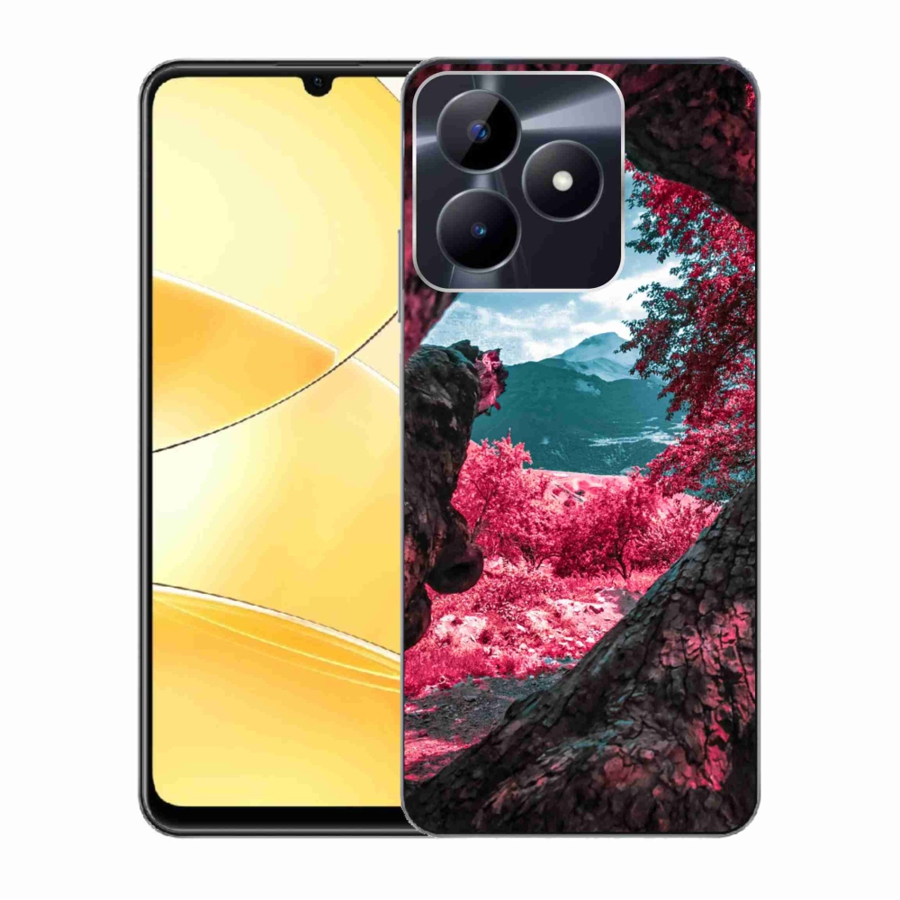 Zselés tok mmCase a Realme C51/C53 készülékhez - hegyi kilátás