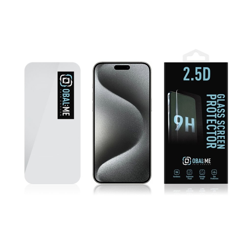 CSOMAG:ME 2.5D edzett üveg Apple iPhone 15 Pro Max készülékhez Tiszta