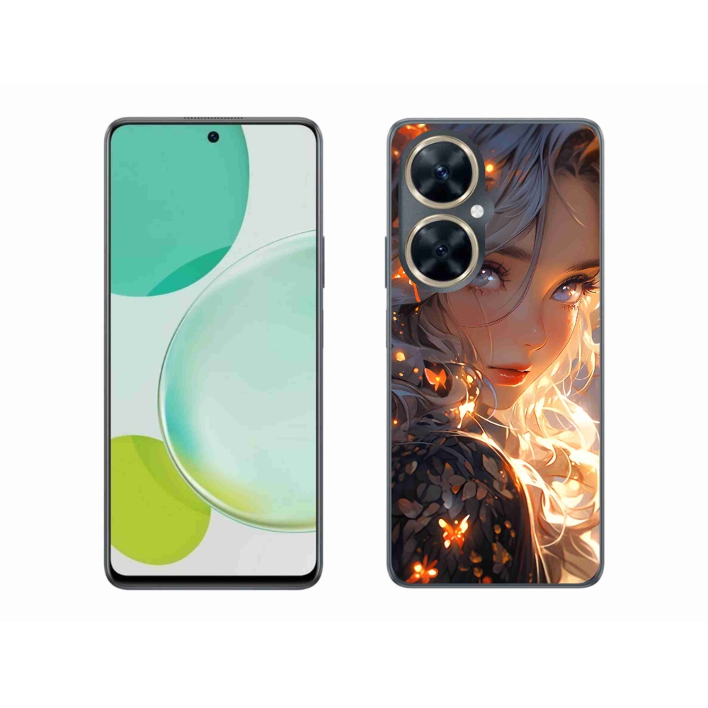 Gél borító mmCase a Huawei Nova 11i készülékre - lány és pillangók