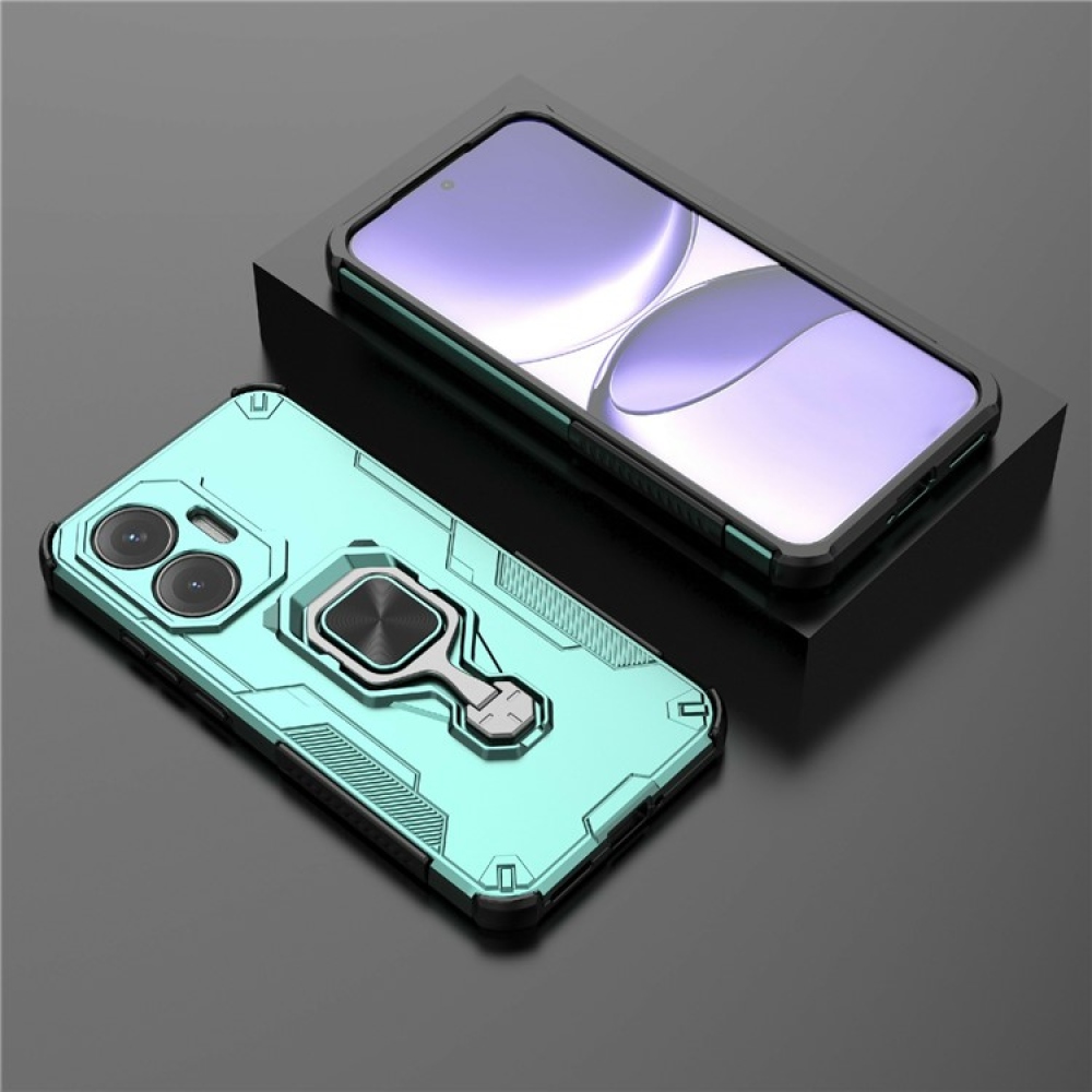 Lyukálló borítás a Xiaomi Poco F7 5G készülékhez - kék-zöld