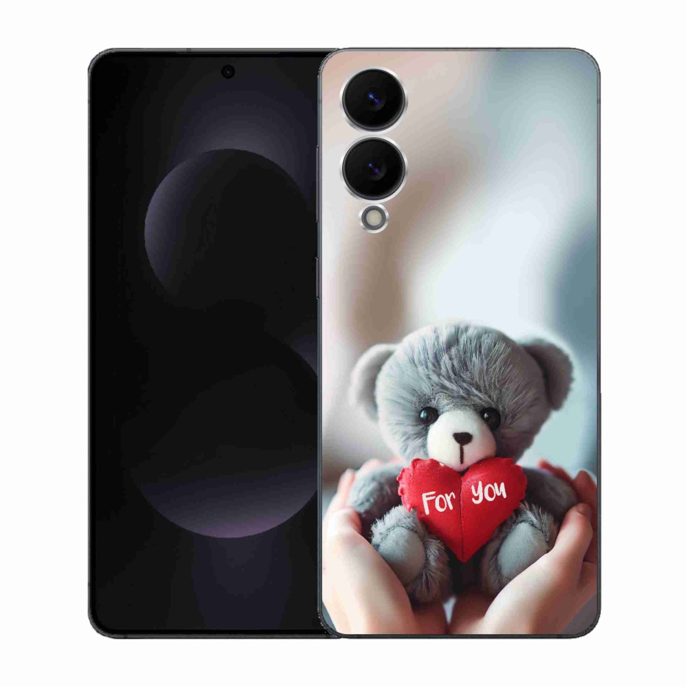 Gél borítás mmCase Samsung Galaxy S25 Edge készülékhez - mackó a szerelmesek számára