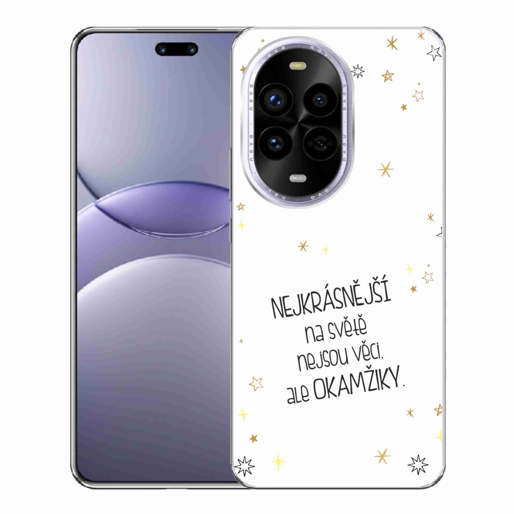 Gél borítás mmCase a Huawei Nova 13 Pro 5G-n - idézet 4 fehér háttér