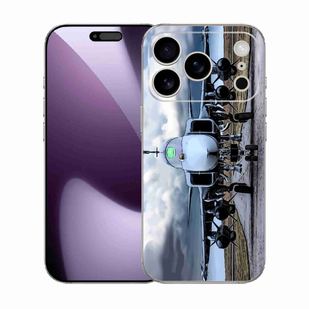 Zselés borítás mmCase iPhone 17 Pro készülékhez - katonai repülőgépek