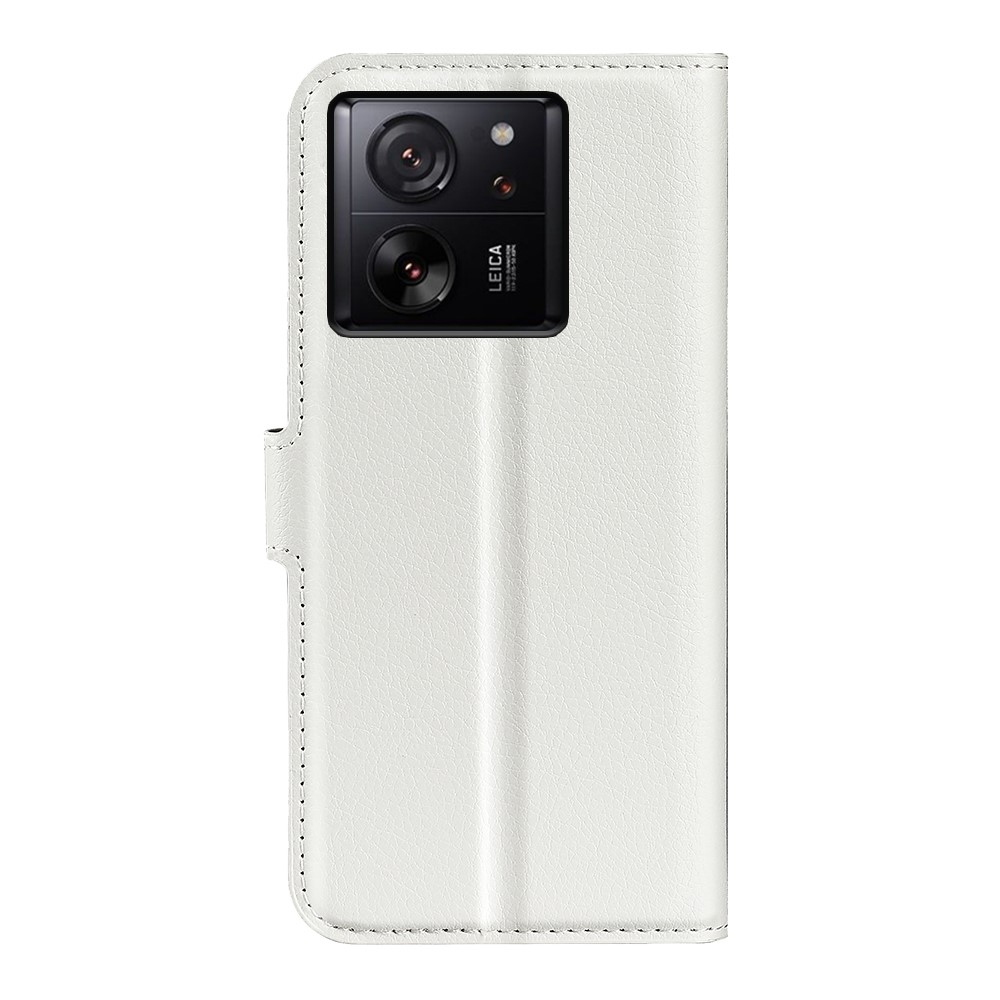 Litchi könyv tok Xiaomi 13T/13T Pro-hoz - fehér