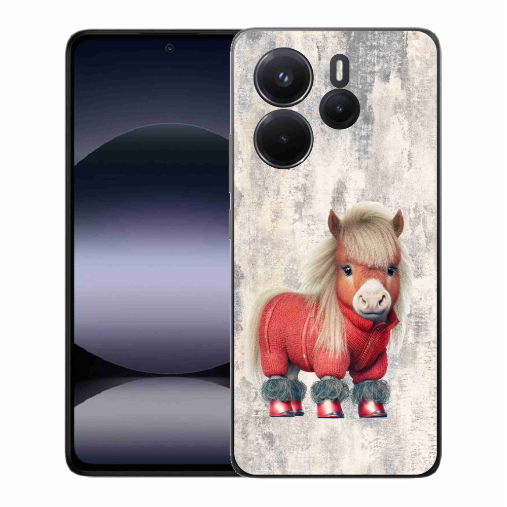 Gél borítás mmCase a Xiaomi Redmi Note 14-hez - póni pulóverben