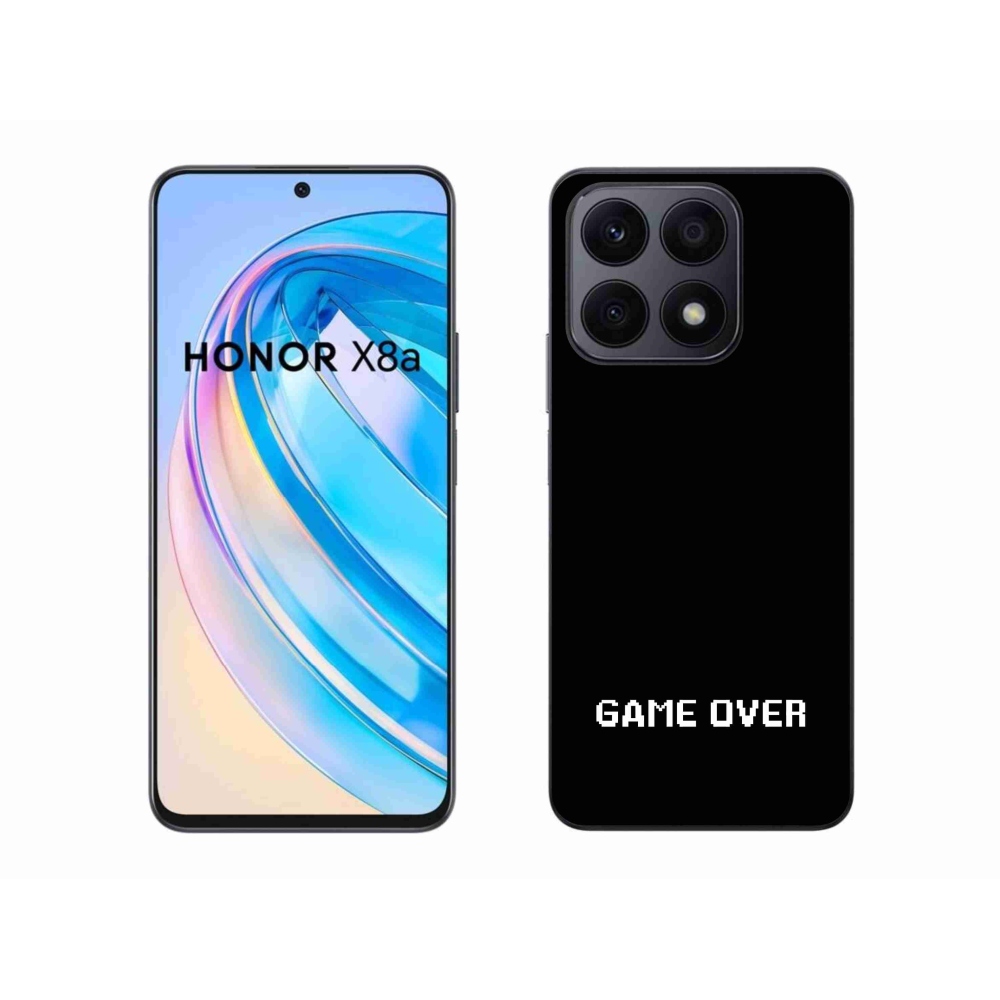 Gél borító mmCase a Honor X8a számára - játék fekete háttérrel