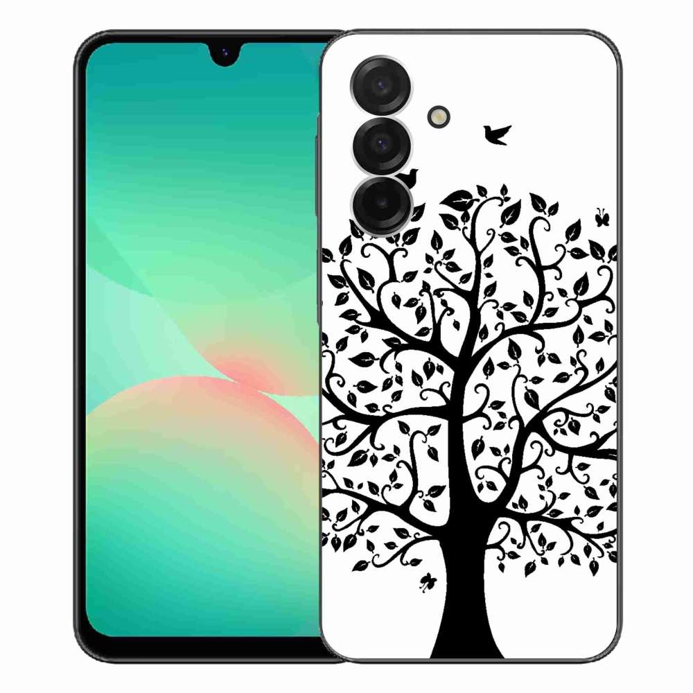 Zselés borítás mmCase Samsung Galaxy A26 5G - fekete-fehér fa