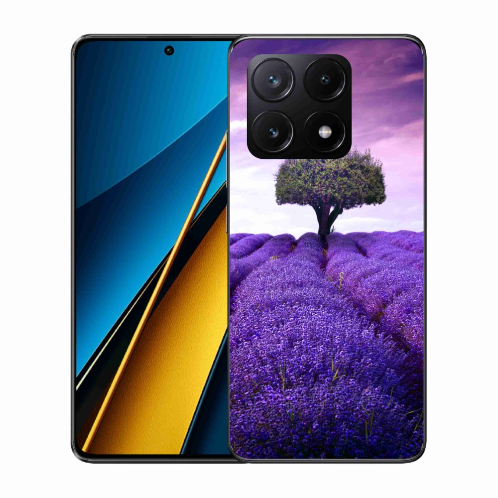 Zselés borítás mmCase a Xiaomi Poco X6 Pro 5G számára - levendula rét