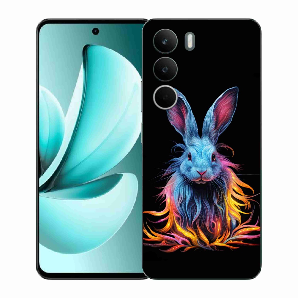 Zselés borítás mmCase a Realme C71 készülékhez - absztrakt nyúl