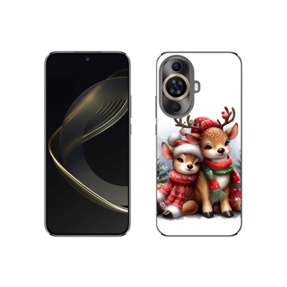 Gél borítás mmCase a Huawei Nova 11 készülékhez - karácsonyi rénszarvas