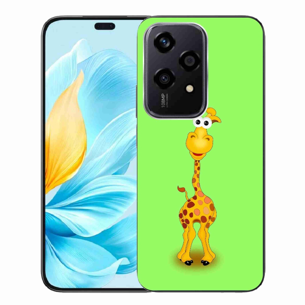 Zselés borító mmCase a Honor 200 Lite 5G számára - rajzfilm zsiráf
