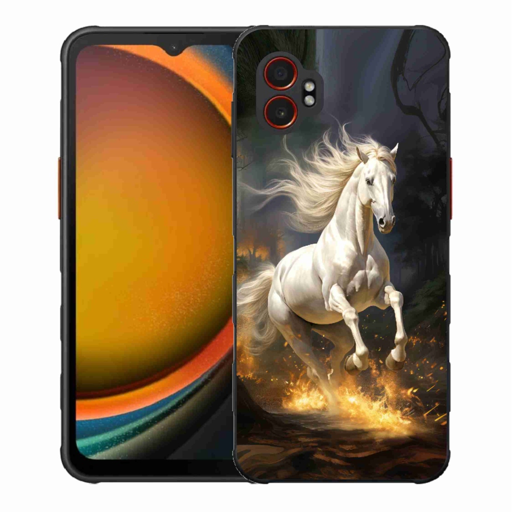 Zselés borítás mmCase Samsung Galaxy Xcover 7 Pro - fehér ló 2
