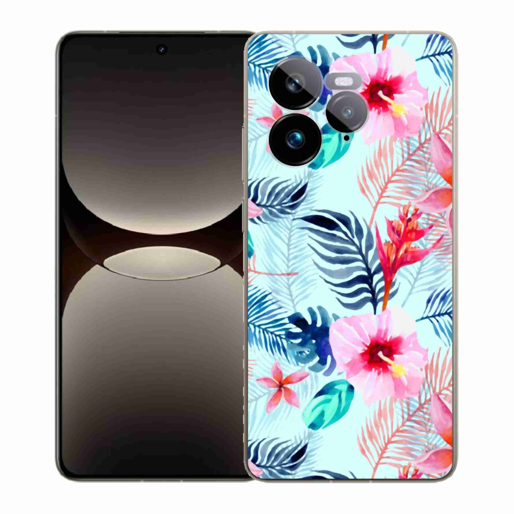 Gél borítás mmCase a Realme GT 7 Pro 5G számára - virágok