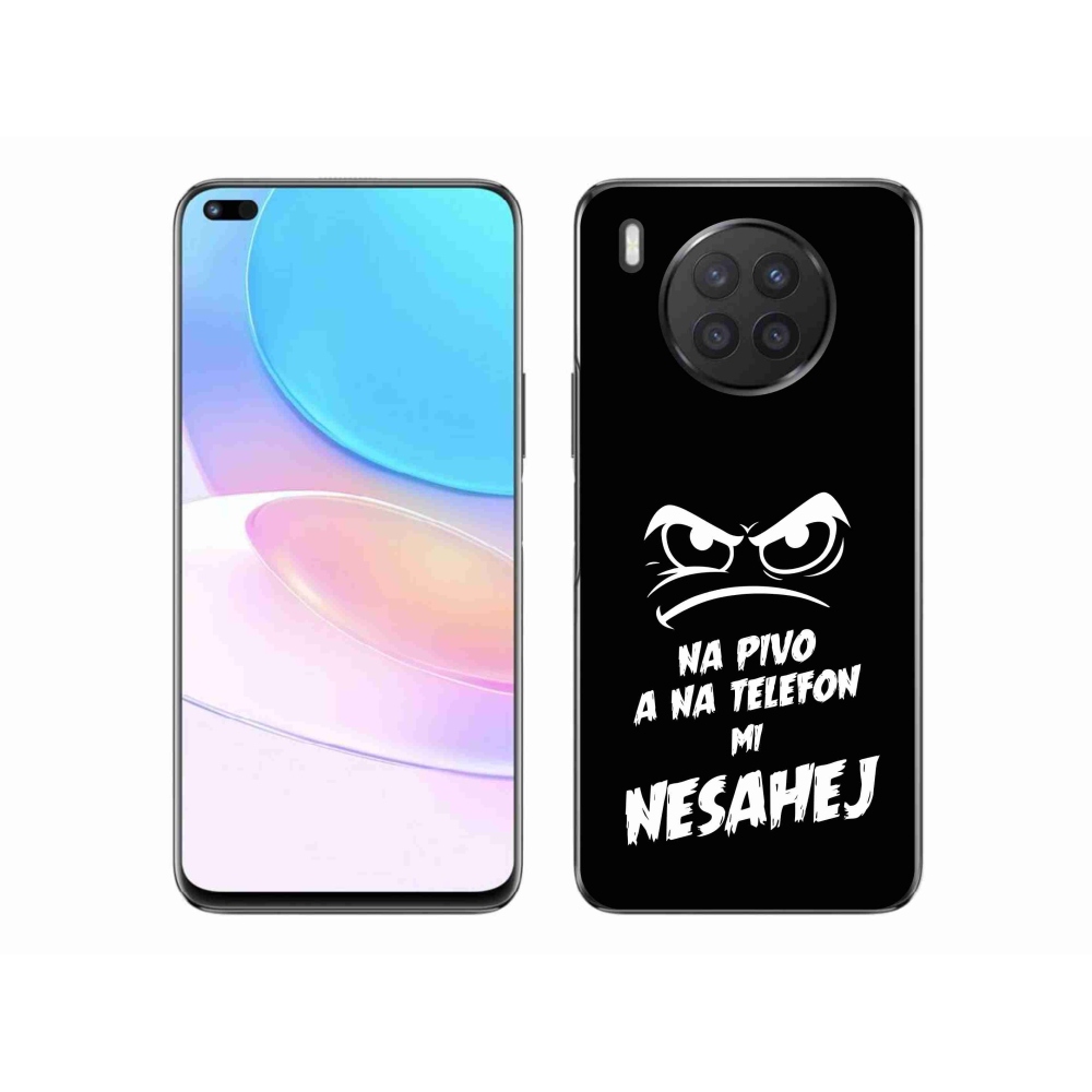 Gél borító mmCase a Huawei Nova 8i - sör motívum 2 fekete háttérrel