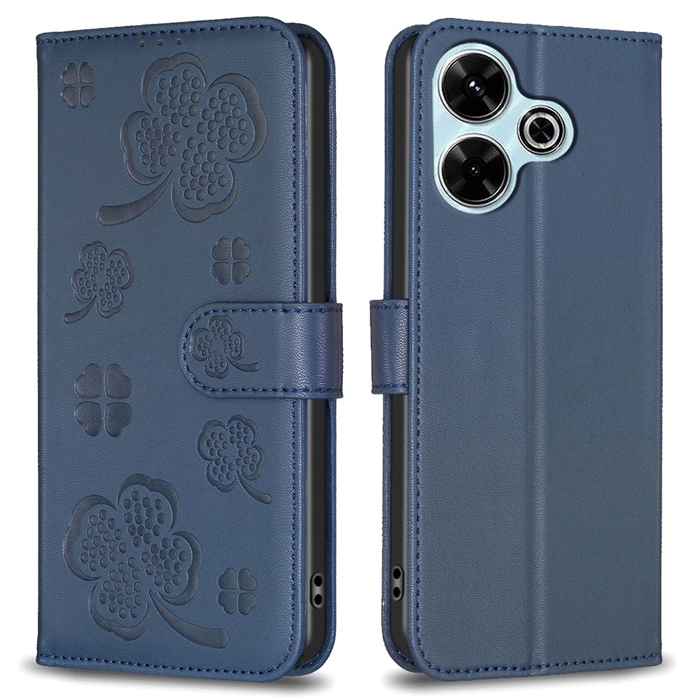 Clover könyv tok Xiaomi Redmi 13 4G/Poco M6 4G - kék