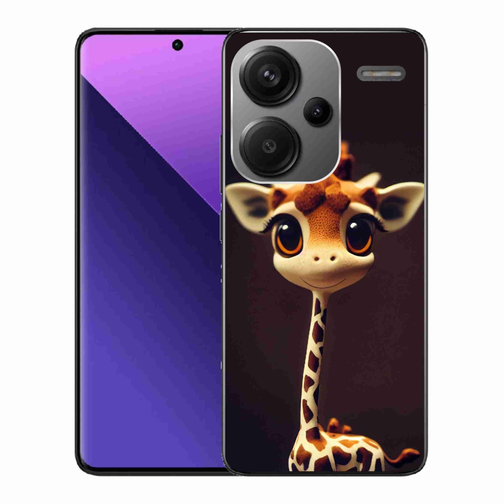 Gél borítás mmCase a Xiaomi Redmi Note 13 Pro+ 5G - kis zsiráfhoz