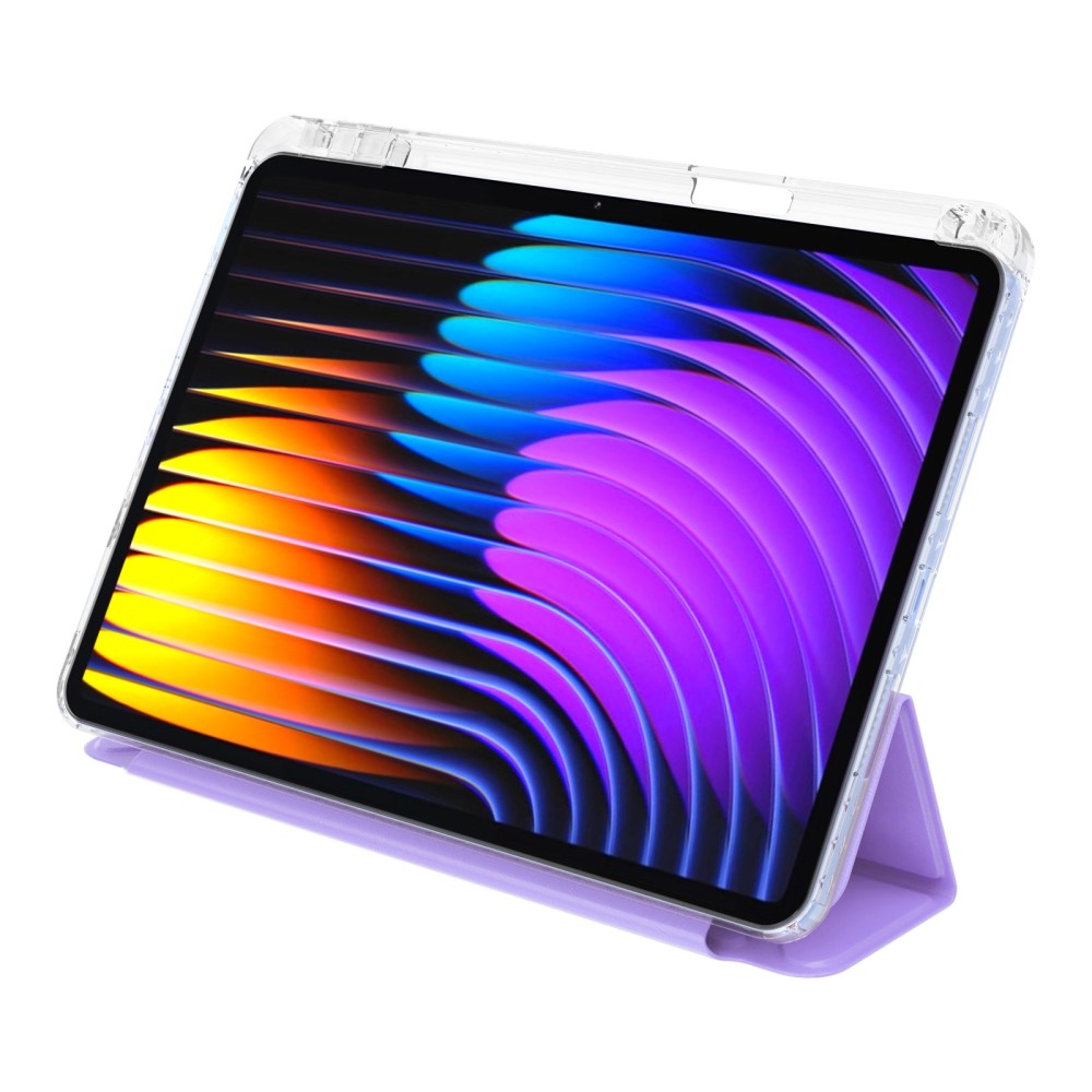 Origami intelligens pozicionáló tok Xiaomi Pad 7/7 Pro tablethez - világos lila