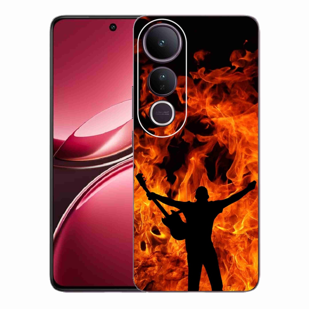 Gélburkolat mmCase a Vivo V50 Lite 4G/5G - zenész és tűz