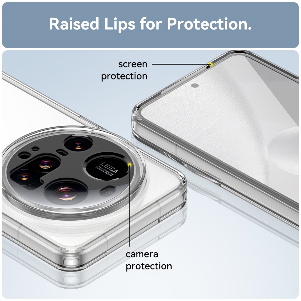 Gél tok rögzített hátlappal a Xiaomi 15 Ultra - átlátszó