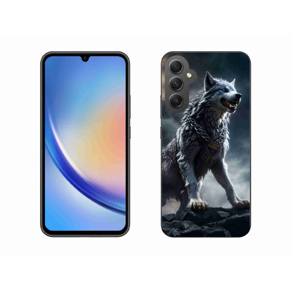 Zselés borítás mmCase Samsung Galaxy A34 5G - farkas 1