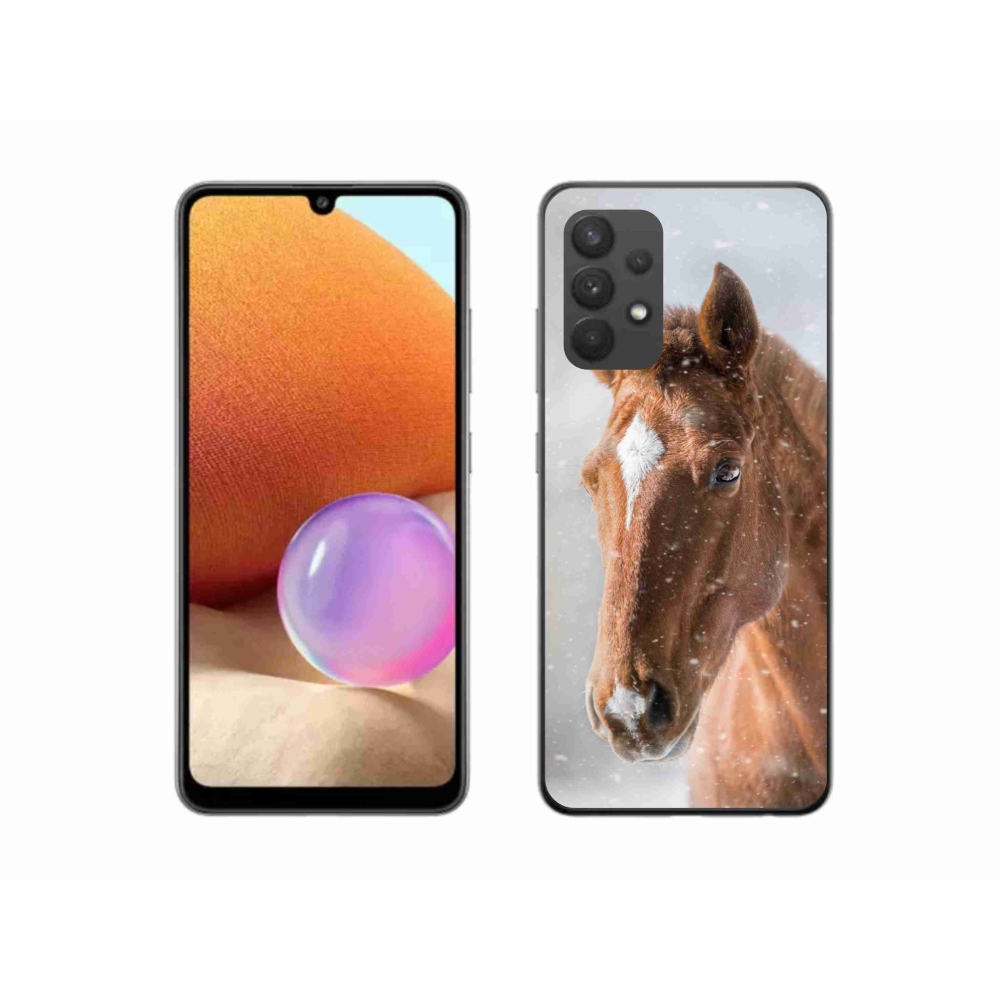 Zselés borítás mmCase Samsung Galaxy A32 4G - barna ló 2