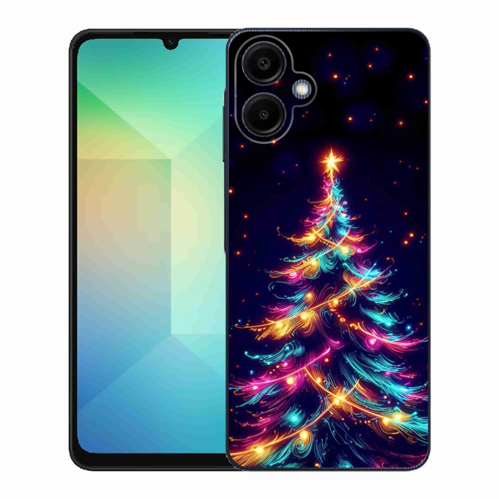 Gél borítás mmCase Samsung Galaxy A06 4G - neon karácsonyfa - Samsung Galaxy A06 4G-hez