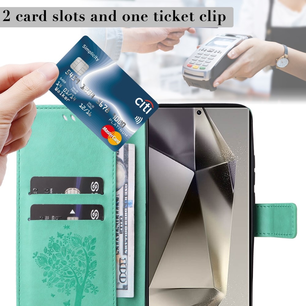 Fák könyve tok Samsung Galaxy S25 Ultra - teal - teal - kék színű