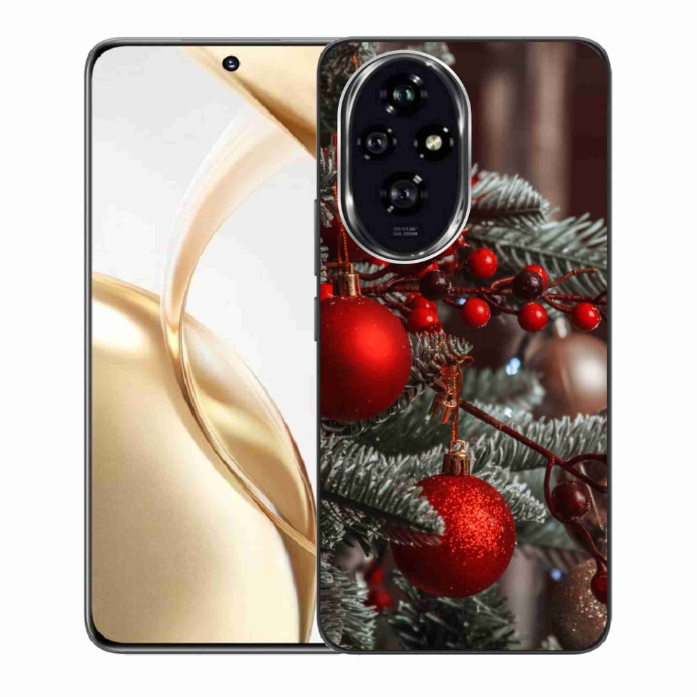 Zselés borítás mmCase a Honor 200 5G számára - karácsonyi dekorációk 2