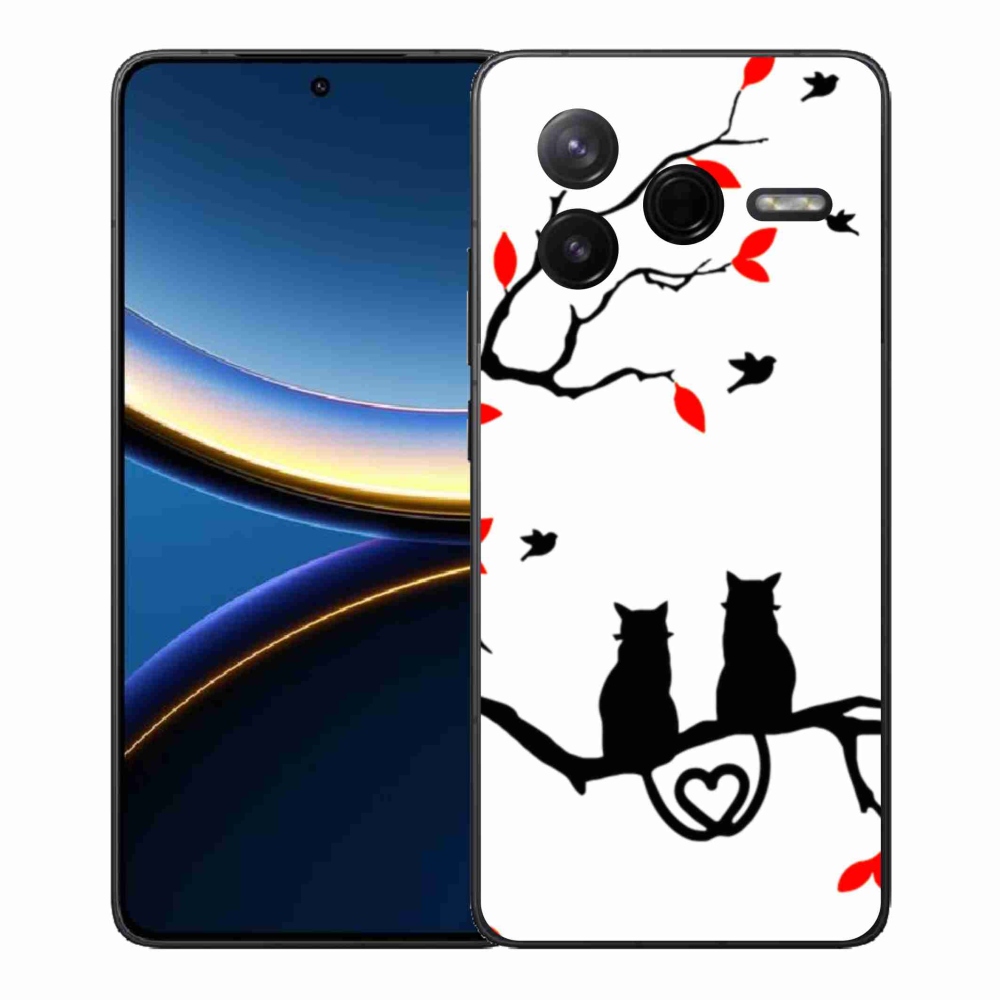 Gél borítás mmCase a Xiaomi Poco F7 Pro számára - macska szeretet