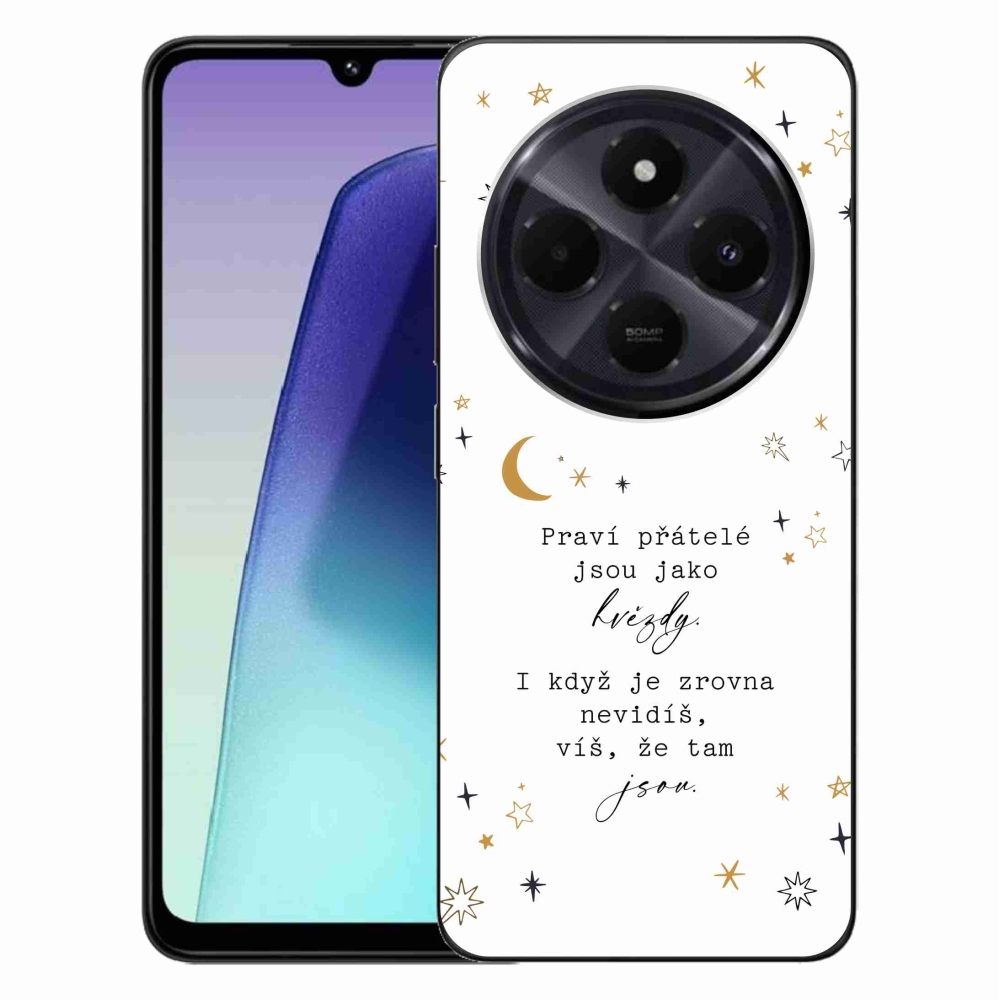 Gél borítás mmCase a Xiaomi Redmi 14C/Poco C75-hez - idézem 6 fehér háttér