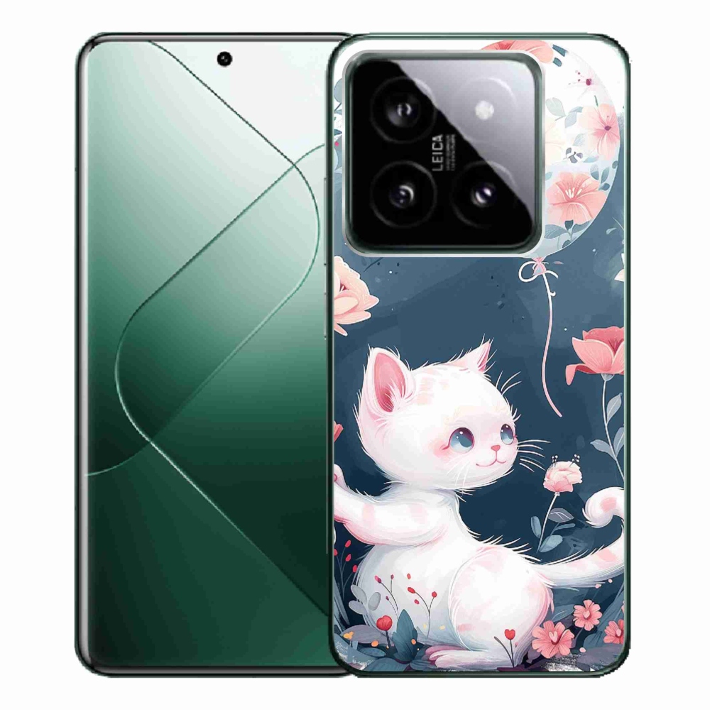 Gél borító mmCase a Xiaomi 14 Pro-hoz - cica lufival
