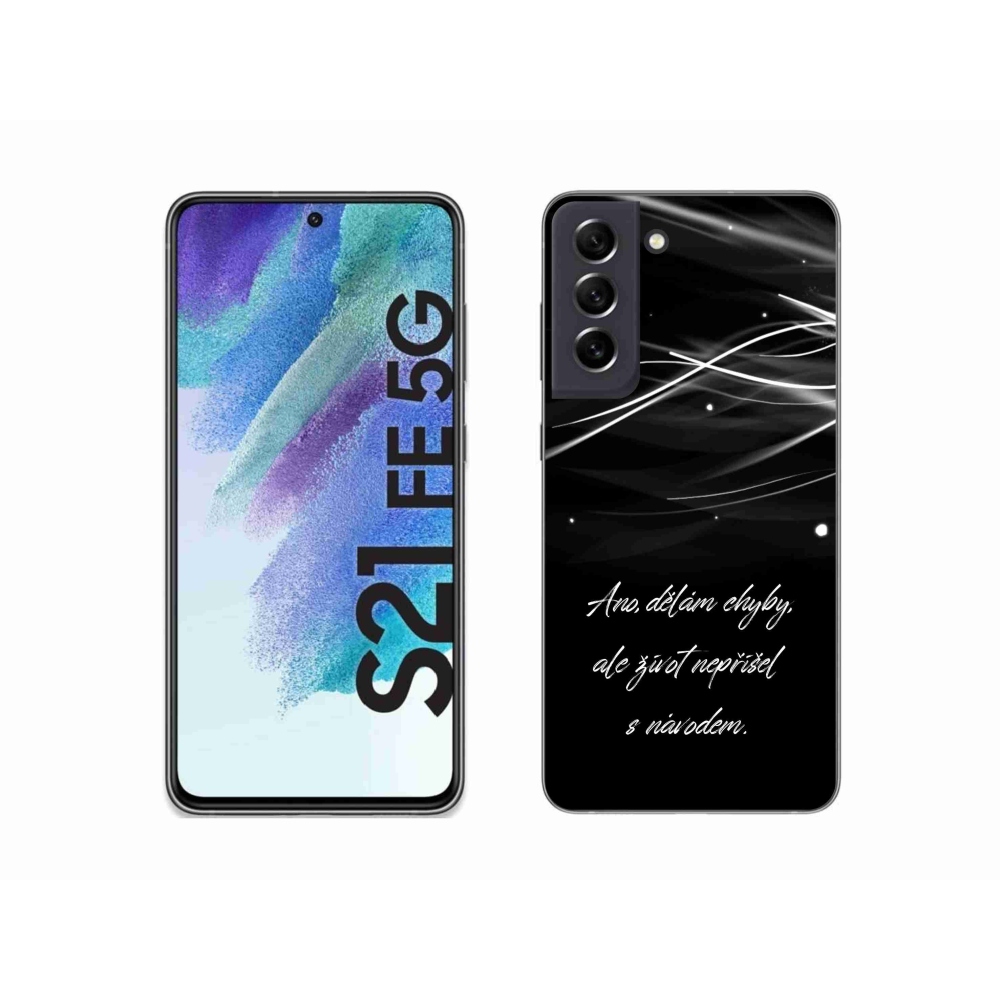 Gél borítás mmCase Samsung Galaxy S21 FE 5G - idézem fekete háttér