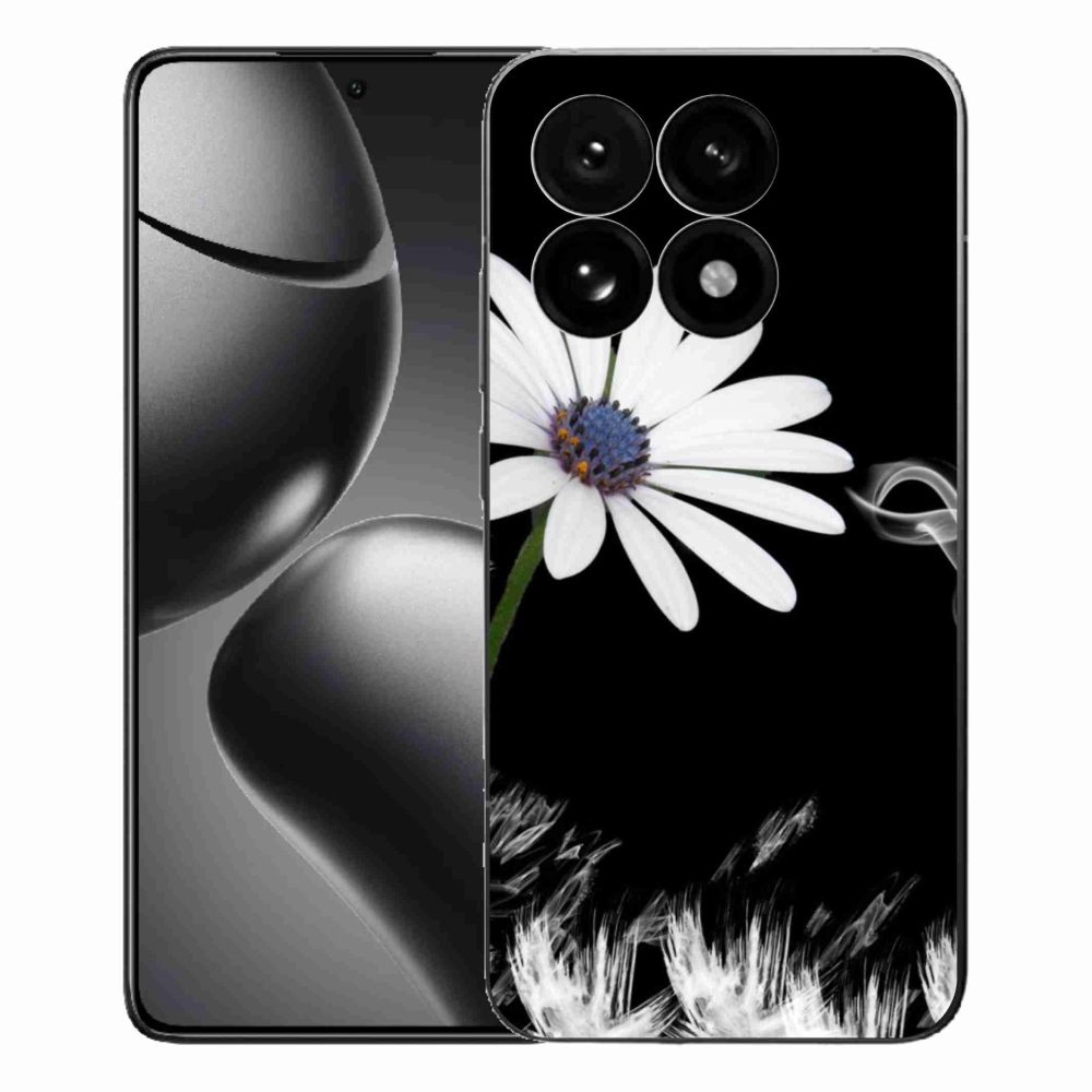 Gél borítás mmCase a Xiaomi 15T-hez - fehér virág