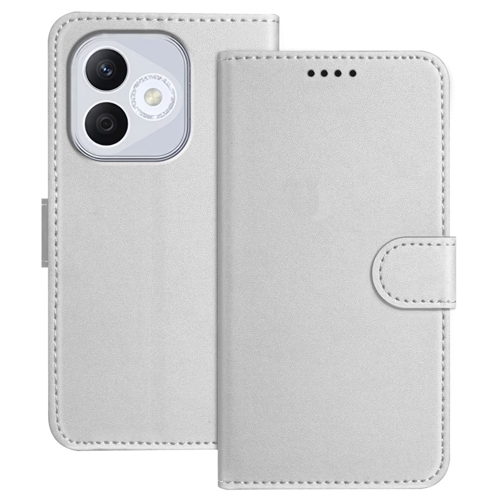 Könyvtáska a Honor 400 Lite-hoz - ezüst színű