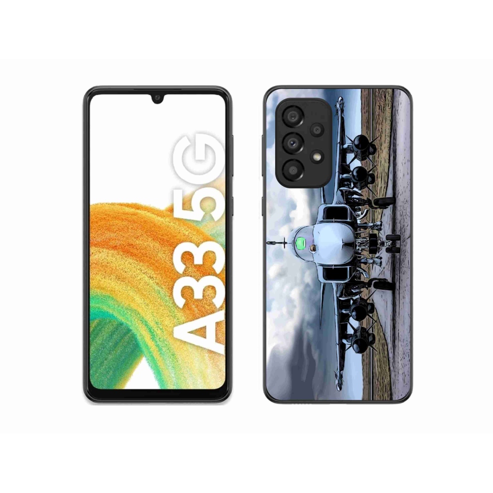 Gél borító mmCase Samsung Galaxy A33 5G - katonai repülőgépekhez