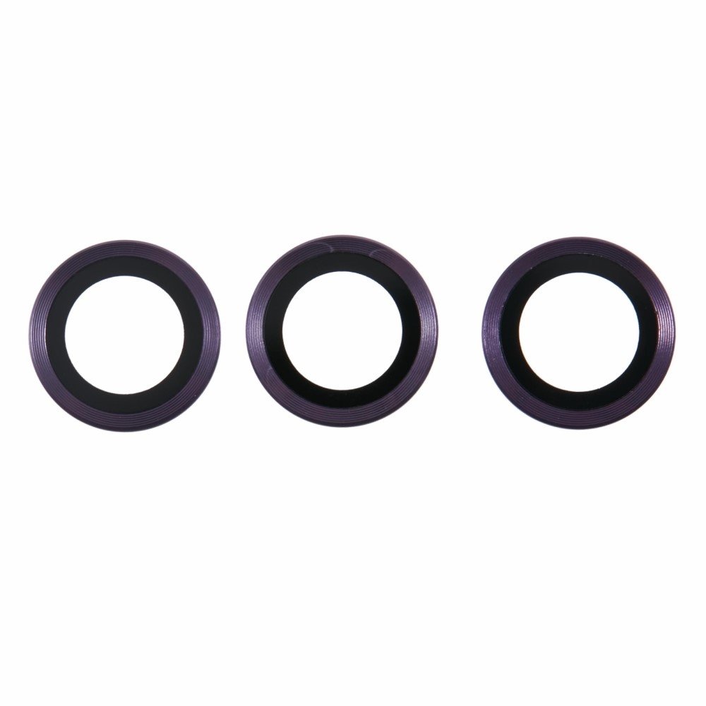 Fém kamera lencse üveg Samsung Galaxy S25 (3 különálló üveg) - sötét lila