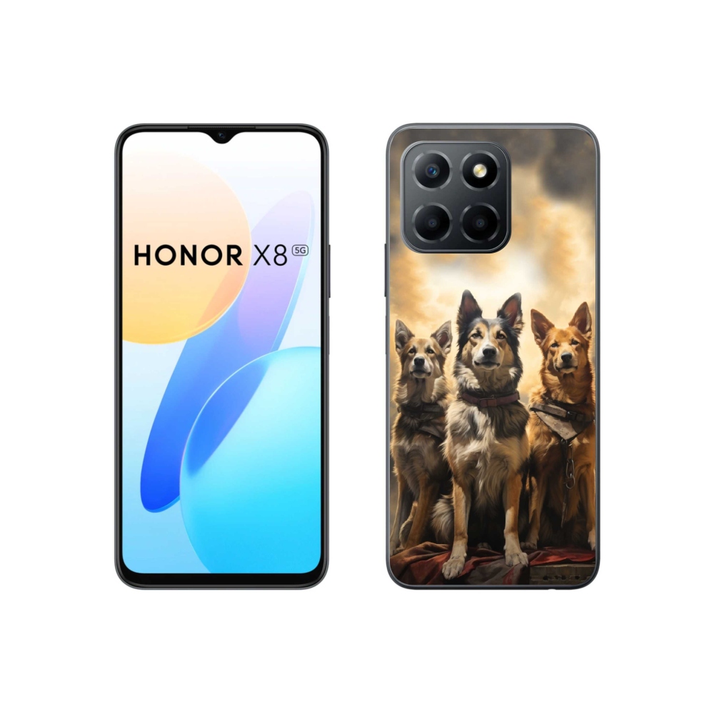 Zselés borítás mmCase a Honor X8 5G/70 Lite 5G készülékhez - három psi