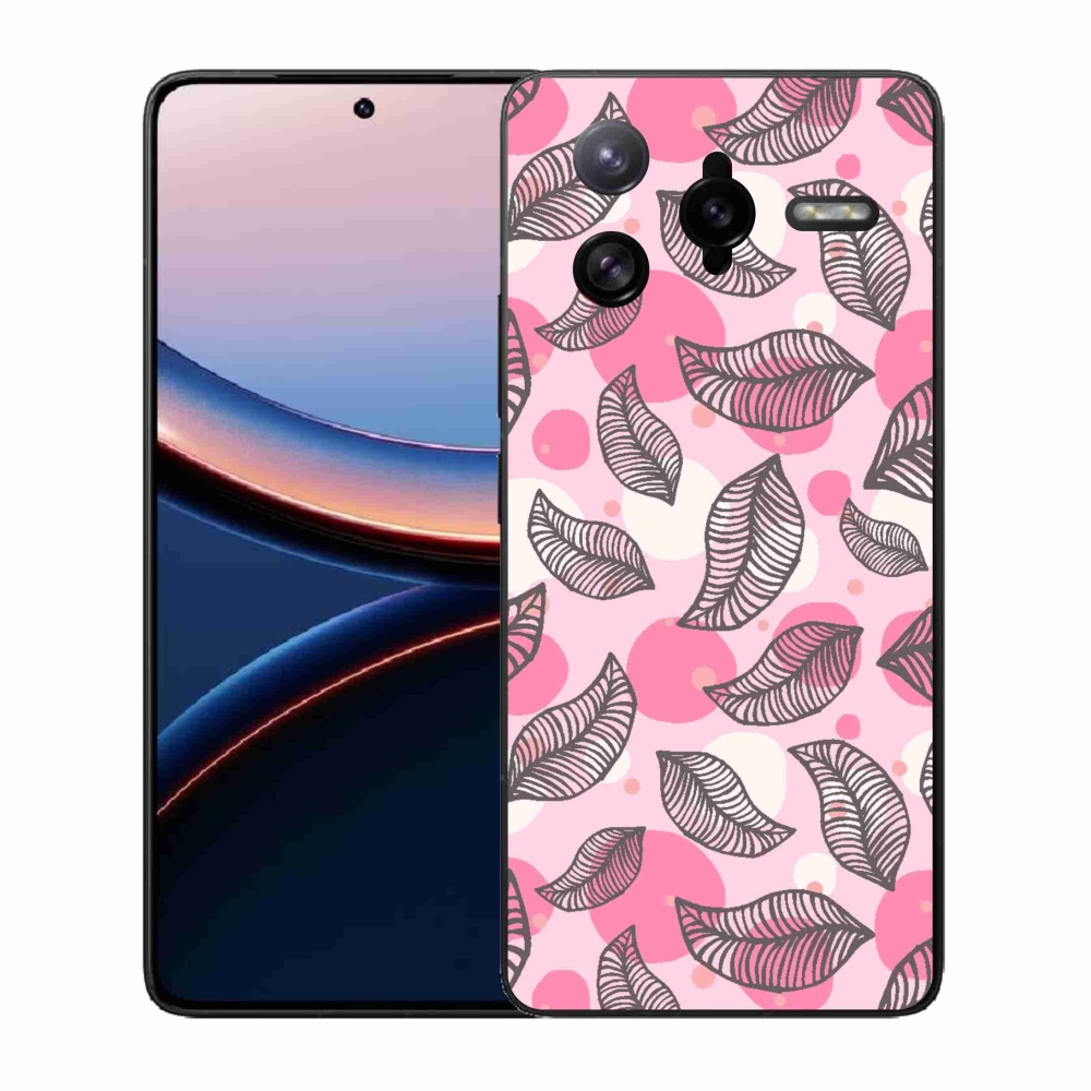 Gél borítás mmCase a Xiaomi Poco F7 Ultra számára - rajzfilmes hulló levelek