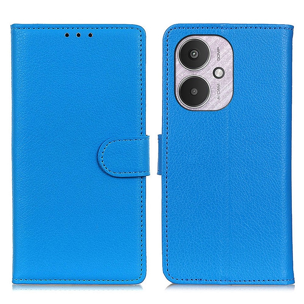 Litchie könyv tok Xiaomi Poco C65/Redmi 13C 4G/5G - kék