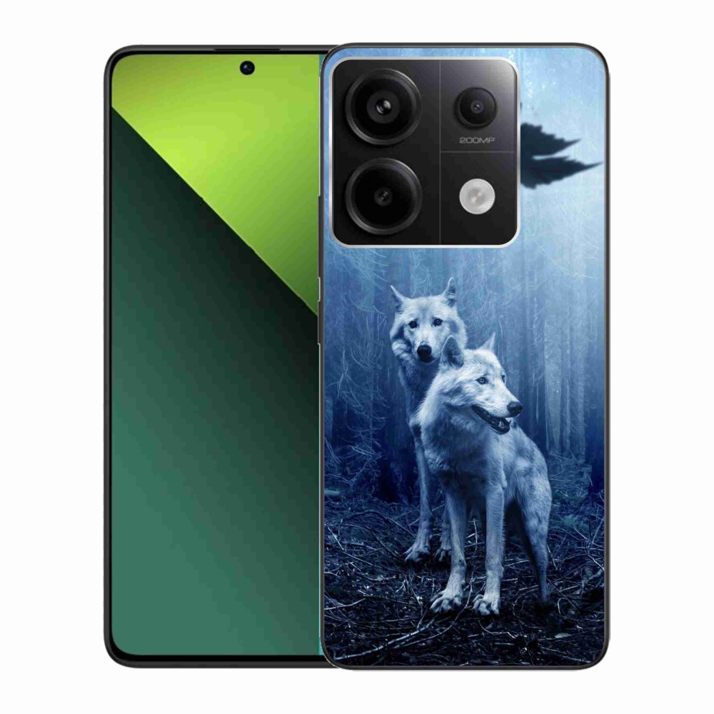 Gél borítás mmCase a Xiaomi Redmi Note 13 Pro 5G/Poco X6 5G számára - farkasok az erdőben