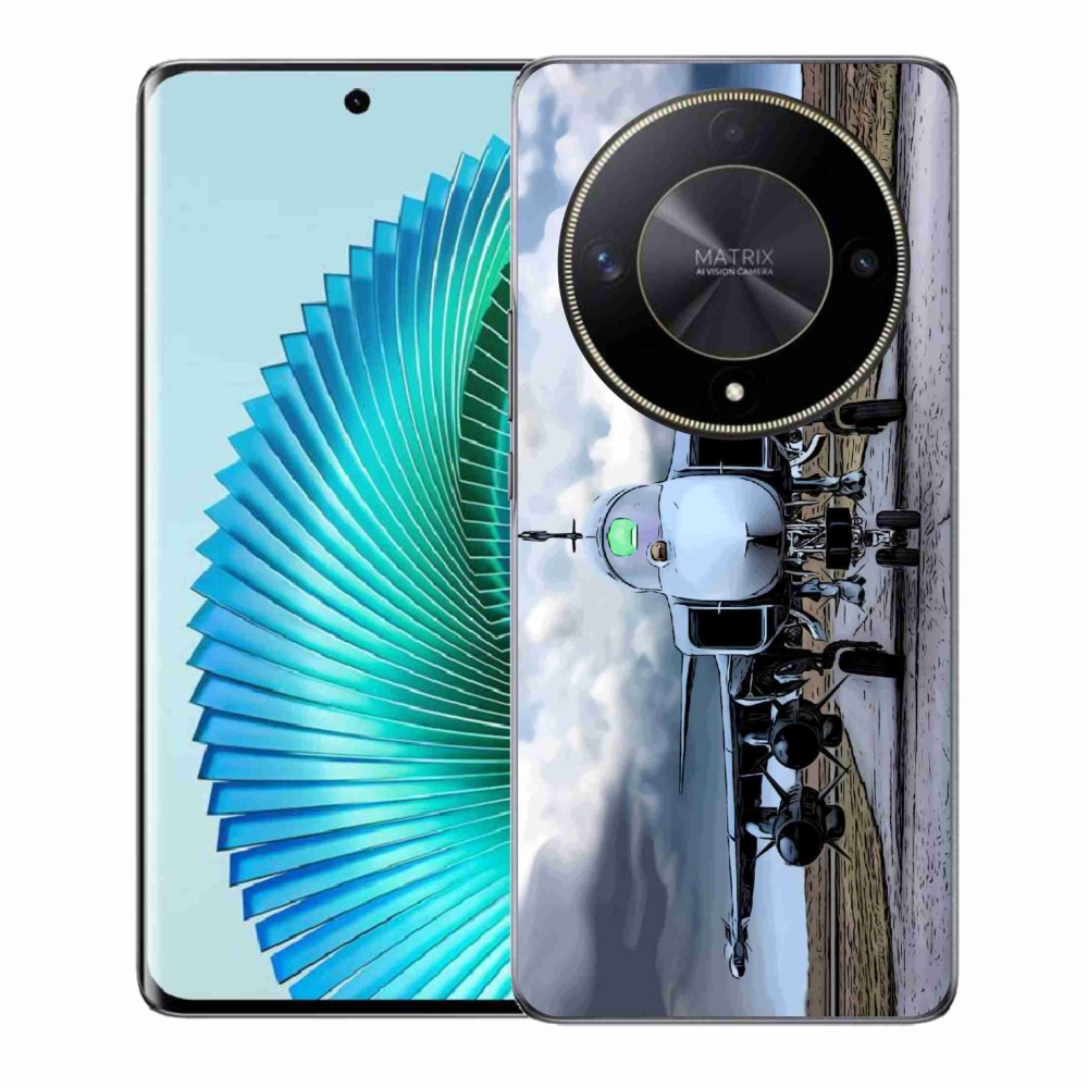 Gél borítás mmCase a Honor Magic 6 Lite 5G számára - katonai repülőgépek