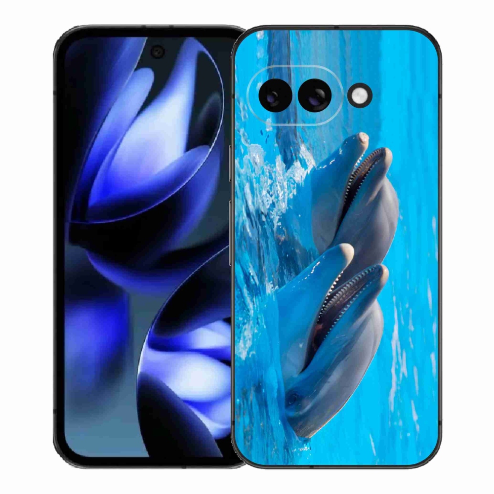 Gél borítás mmCase a Google Pixel 9a készülékhez - delfinek