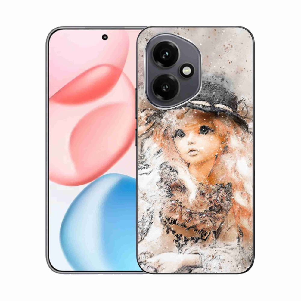 Zselés borítás mmCase for Honor 400 - lány kalapban