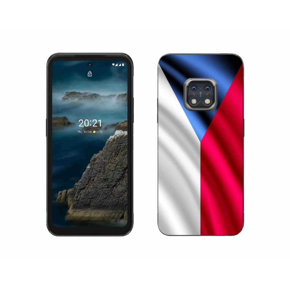 Zselés borító mmCase mobiltelefonhoz Nokia XR20 - cseh zászló