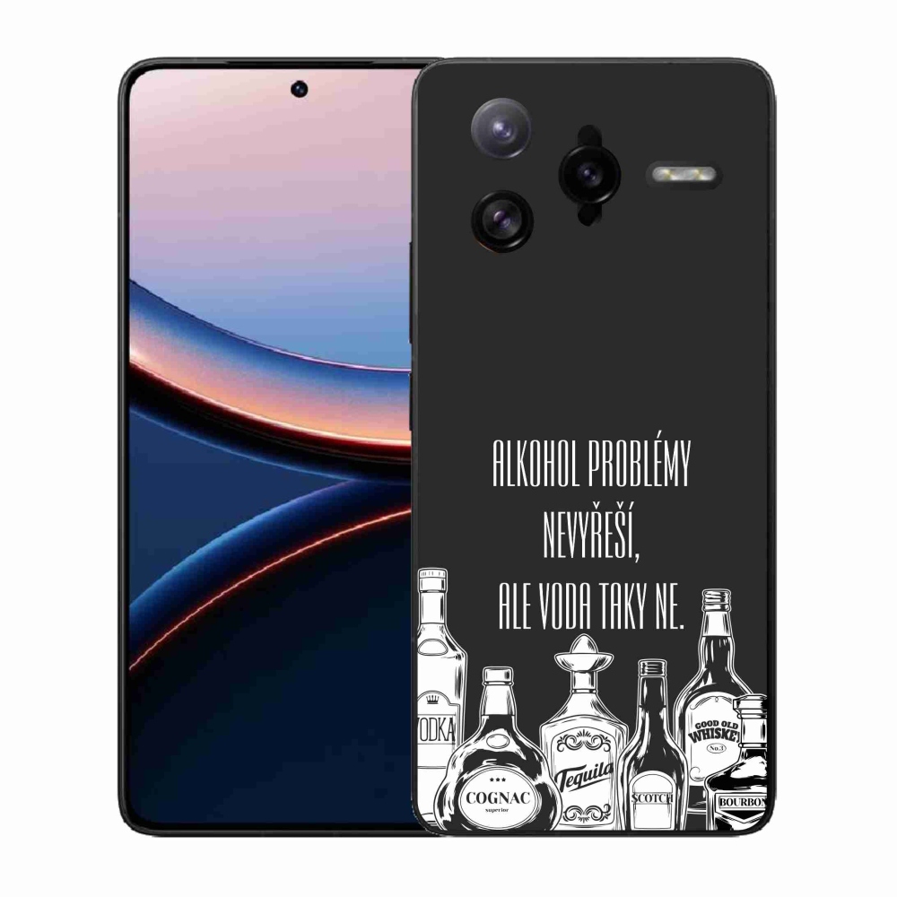 Gél borító mmCase a Xiaomi Poco F7 Ultra számára - vicces szöveg fekete háttérrel