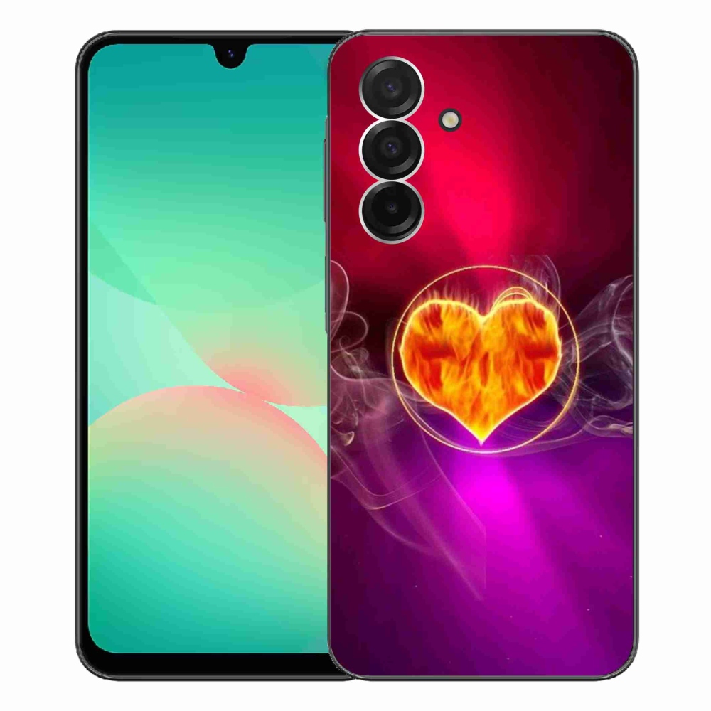 Gél borítás mmCase Samsung Galaxy A26 5G - tüzes szív - Samsung Galaxy A26 5G - tüzes szív