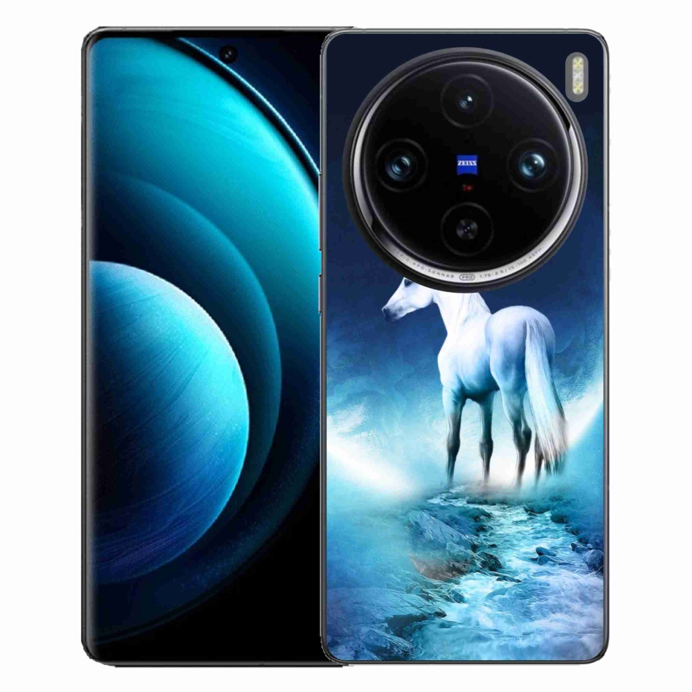 Zselés borítás mmCase a Vivo X100 Pro 5G készülékhez - fehér egyszarvú